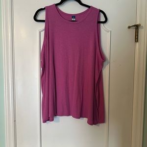 Purple Old Navy Ribbed Luxe Tank Top